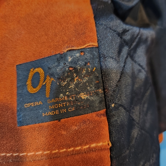 Vtg Burnt Orange Suede Penny Lane Jacket Groovy 70s Leather Western Coat 13 14 L - Picture 10 of 16